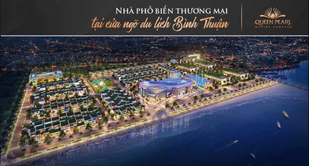 Nhà phố thương mại ven biển Lagi Bình Thuận, Đất nền sổ đỏ Lagi Bình Thuận | Dự án Queen Pearl Marina Complex